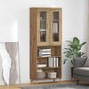 vidaXL Highboard Artisan Oak 69,5 x 34 x 180 &epsilon;&kappa;.