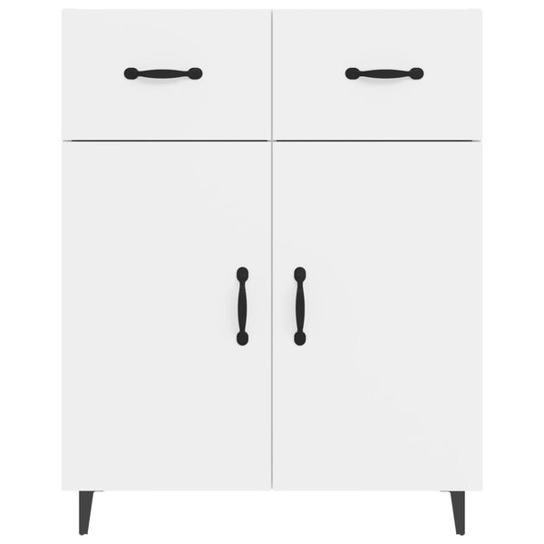 vidaXL Ντουλάπι Γυαλιστερό Λευκό 69,5x34x90 εκ. Επεξεργασμένο Ξύλο