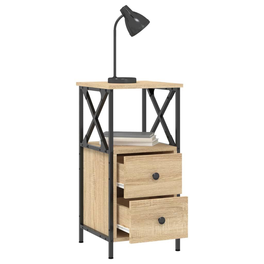 vidaXL Κομοδίνο Sonoma Δρυς 34 x 35,5 x 70 εκ. από Επεξεργασμένο Ξύλο