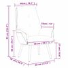 vidaXL Χαλαρωτική Πολυθρόνα Σκούρο γκρι 69 x 74 x 93 εκ. ύφασμα