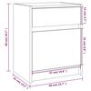 vidaXL Κομοδίνα 2 Τεμ. 40 x 31 x 50 εκ. από Μασίφ Ξύλο Πεύκου