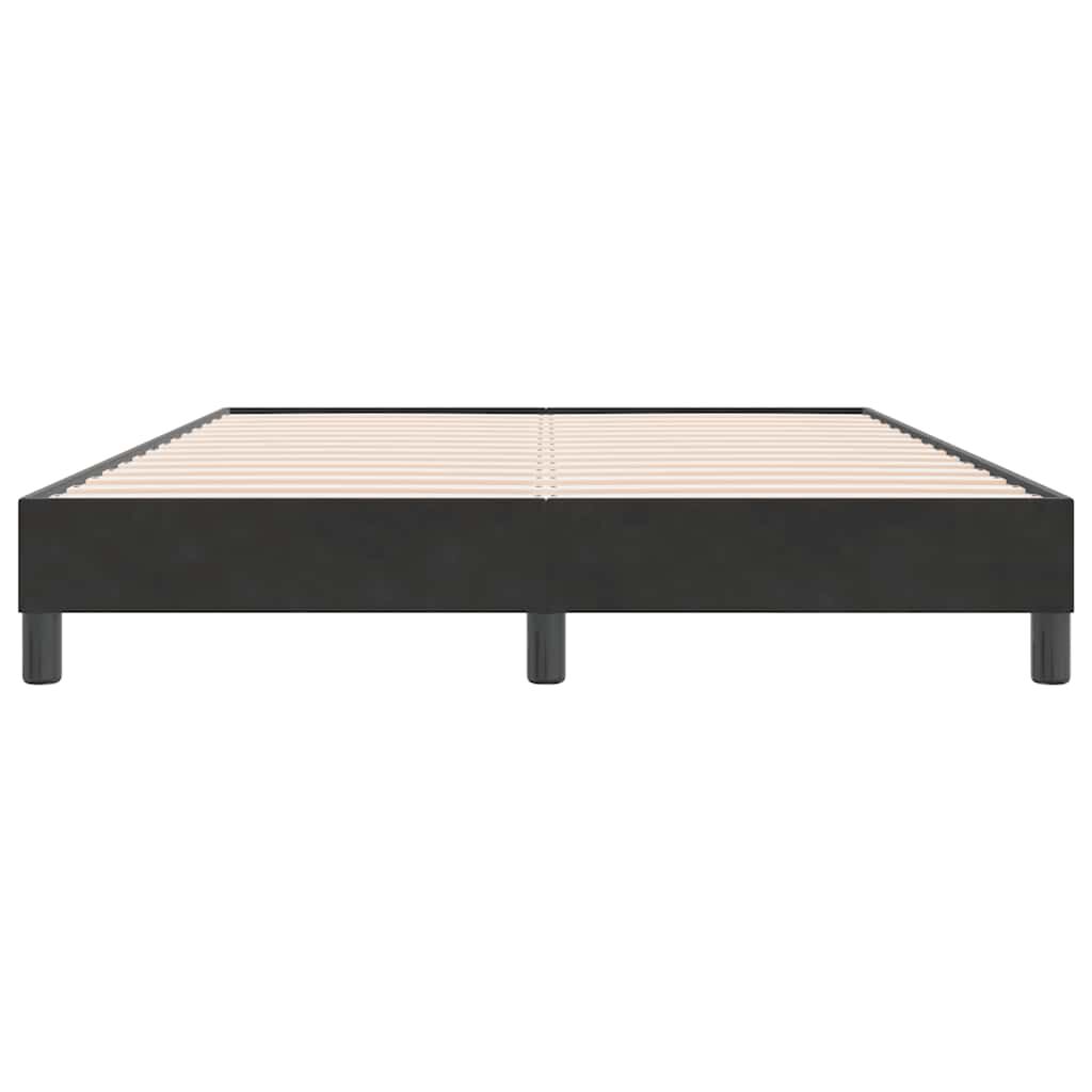 vidaXL Πλαίσιο κρεβατιού χωρίς στρώμα Μαύρο 160x220 cm Ατσάλι