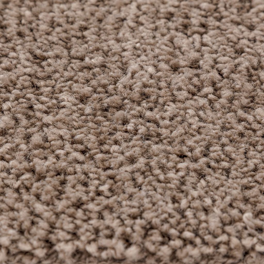 Χαλί shaggy vidaXL με λατέξ καφέ 140x200 εκ