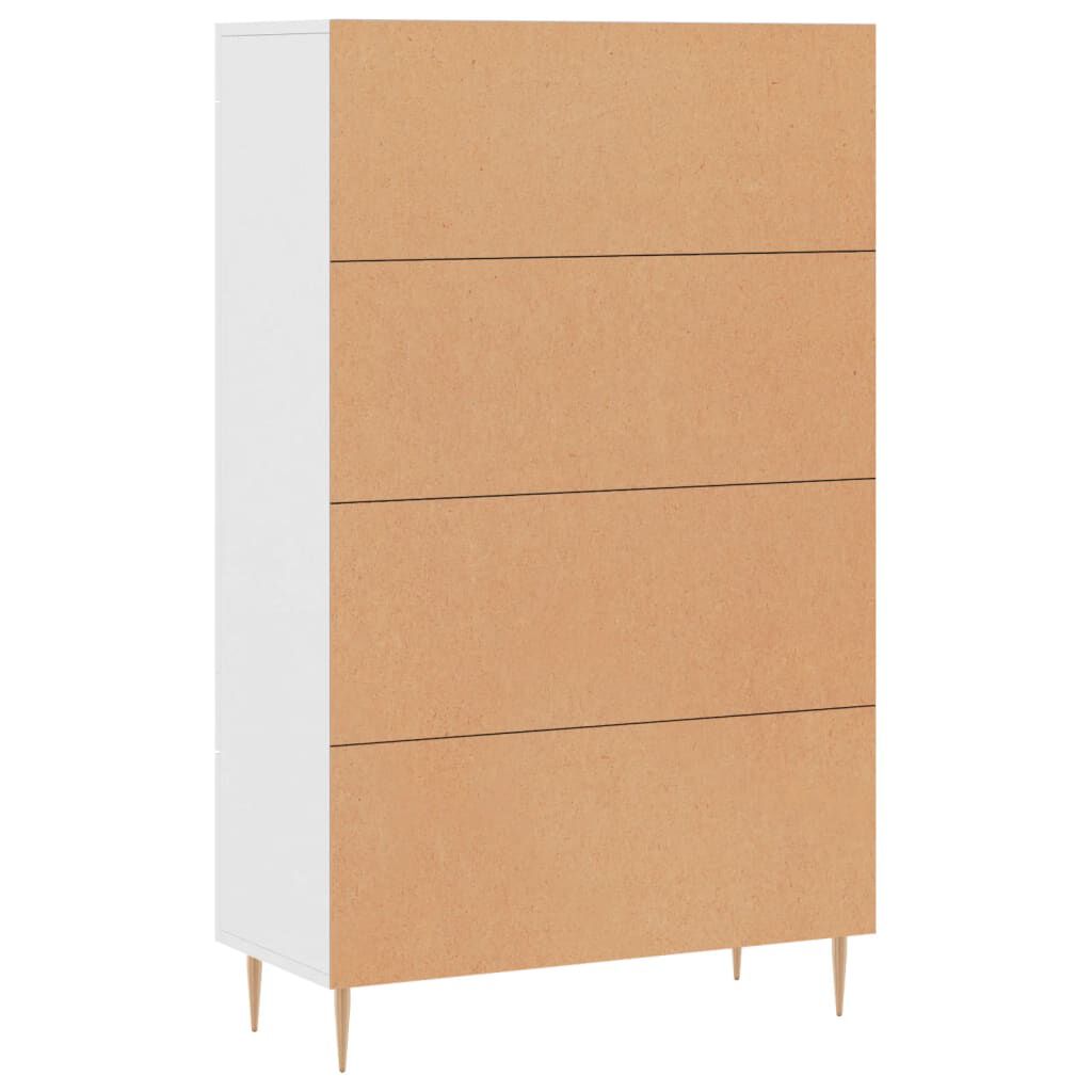 vidaXL Ντουλάπα Λευκή 69,5 x 31 x 115 εκ. από Επεξεργασμένο Ξύλο