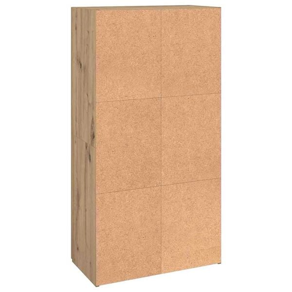vidaXL Γραφείο Ντουλάπι με ράφι με πόρτα artisan δρυς 60 x 32 x 115 cm