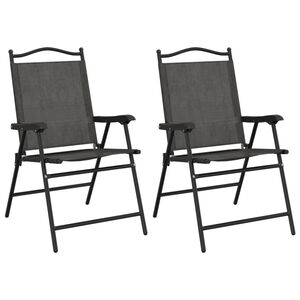 vidaXL &Pi;&tau;&upsilon;&sigma;&sigma;ό&mu;&epsilon;&nu;&epsilon;&sigmaf; &kappa;&alpha;&rho;έ&kappa;&lambda;&epsilon;&sigmaf; 2 &tau;&epsilon;&mu;. Melange Grey Steel &kappa;&alpha;&iota; Textilene
