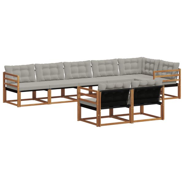 vidaXL &Sigma;&epsilon;&iota;&rho;ά &Kappa;&alpha;&nu;&alpha;&pi;έ &Epsilon;&xi;&omega;&tau;&epsilon;&rho;&iota;&kappa;&omicron;ύ 8 pcs &Phi;&upsilon;&sigma;&iota;&kappa;ό &kappa;&alpha;&iota; &Alpha;&nu;&omicron;&iota;&chi;&tau;ό &Gamma;&kappa;&rho;&iota;