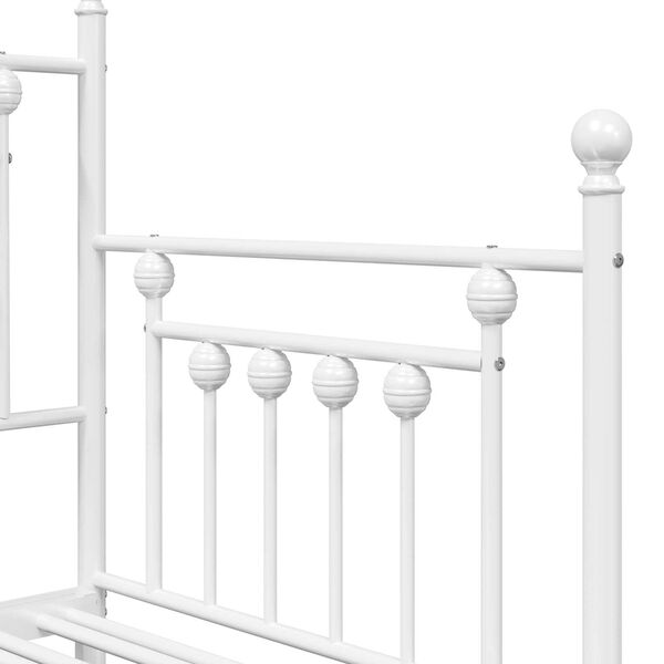 Κρεβάτι Daybed vidaXL 75x190 cm από Ατσάλι σε Λευκό