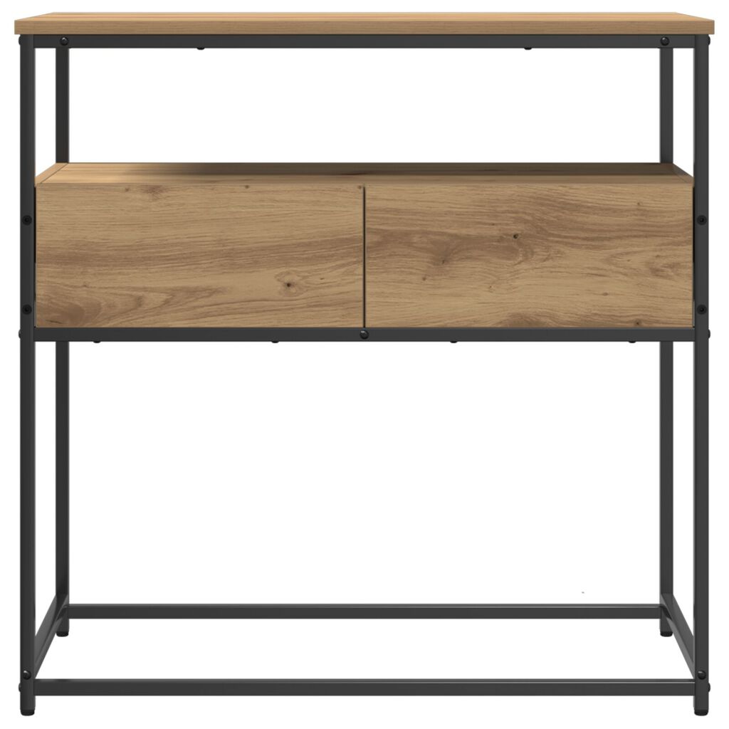 vidaXL Τραπέζι Σαλονιού Artisan Oak 75x40x75 εκ Επεξεργασμένο Ξύλο και Χάλυβας