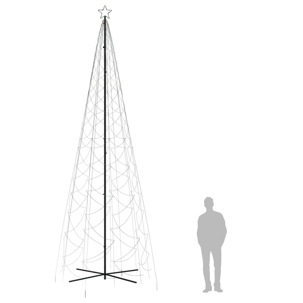 vidaXL Χριστουγεννιάτικο Δέντρο Κώνος 1400 LED Πολύχρωμο 160x500 εκ.