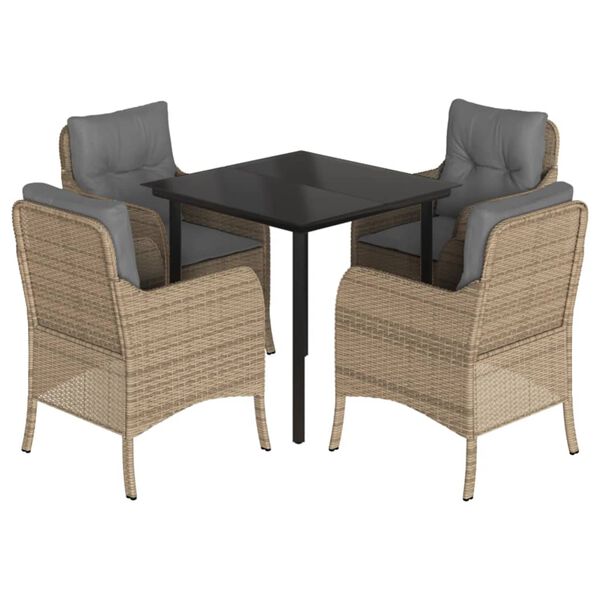 vidaXL &Sigma;&epsilon;&tau; &Tau;&rho;&alpha;&pi;&epsilon;&zeta;&alpha;&rho;ί&alpha;&sigmaf; &Kappa;ή&pi;&omicron;&upsilon; 5 &tau;&epsilon;&mu;. &Mu;&pi;&epsilon;&zeta; &Sigma;&upsilon;&nu;&theta;&epsilon;&tau;&iota;&kappa;ό &Rho;&alpha;&tau;ά&nu; &mu;&epsilon; &Mu;&alpha;&xi;&iota;&lambda;ά&rho;&iota;