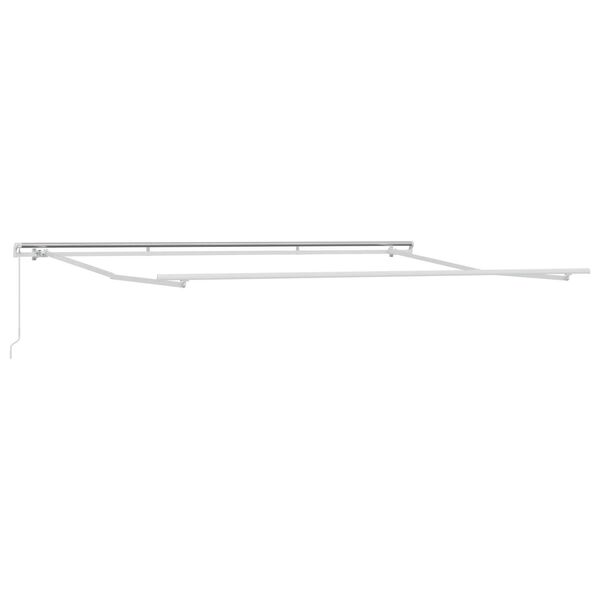 vidaXL Χειροκίνητη Ανασυρόμενη Τέντα Λευκή 500x350 cm