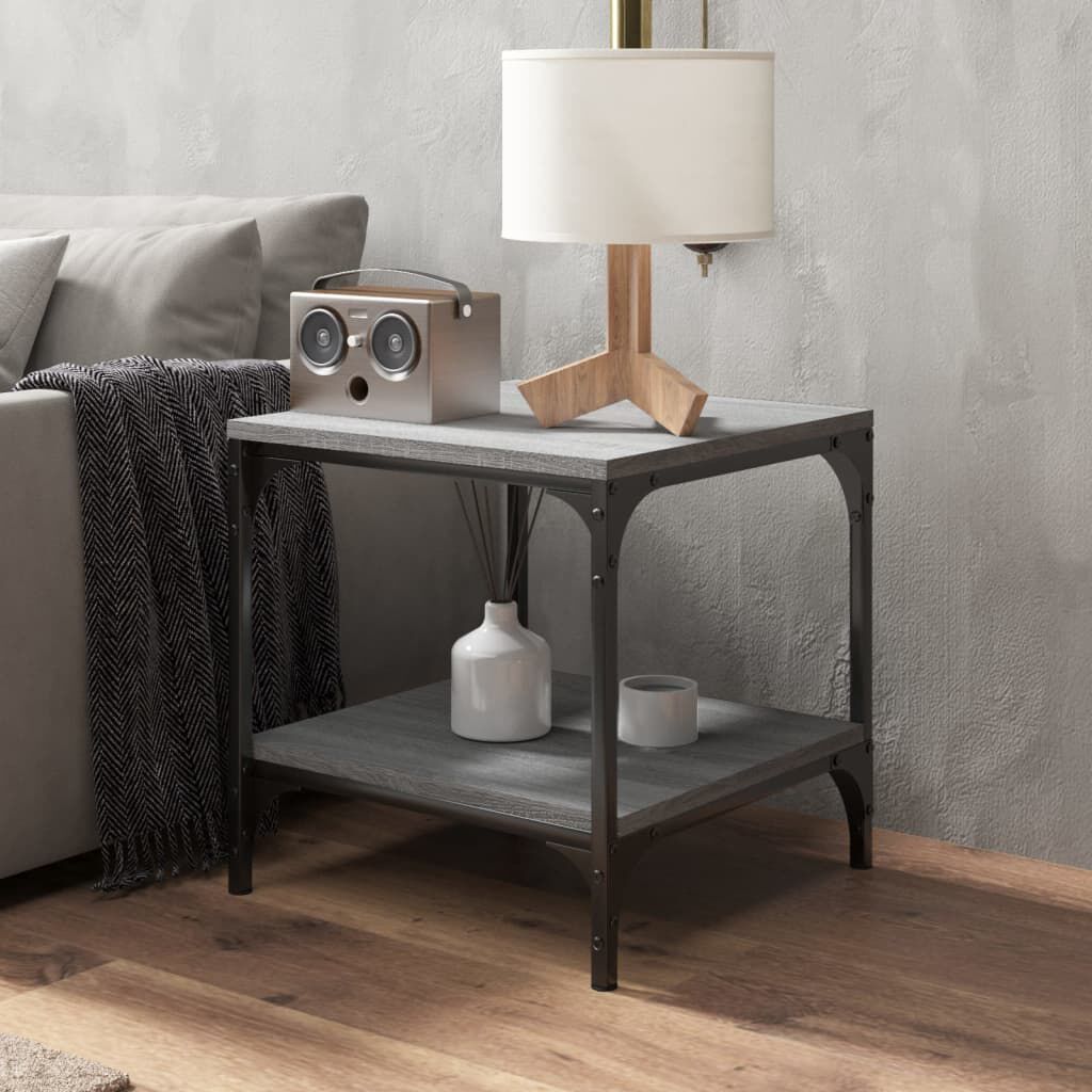 vidaXL Τραπεζάκι Σαλονιού Γκρι Sonoma 50x50x40 εκ. Επεξεργασμένο Ξύλο