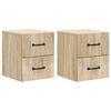 vidaXL &Tau;&omicron;ί&chi;&omicron;&upsilon; &Kappa;&rho;&epsilon;&mu;&alpha;&sigma;&tau;ό &Kappa;&omicron;&mu;&omicron;&delta;ί&nu;&omicron; 2 &tau;&mu;&chi;. Sonoma &Delta;&rho;&upsilon;&sigmaf; 34,5 x 33 x 40 &epsilon;&kappa;