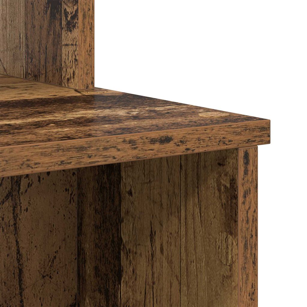 vidaXL Γραφείο με Αποθήκευση Παλιό Ξύλο 120.5x44x88.5 cm Επεξεργασμένο Ξύλο