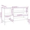 vidaXL Παπουτσοθήκη Γκρι Sonoma 102x36x60 εκ. από Επεξεργασμένο Ξύλο