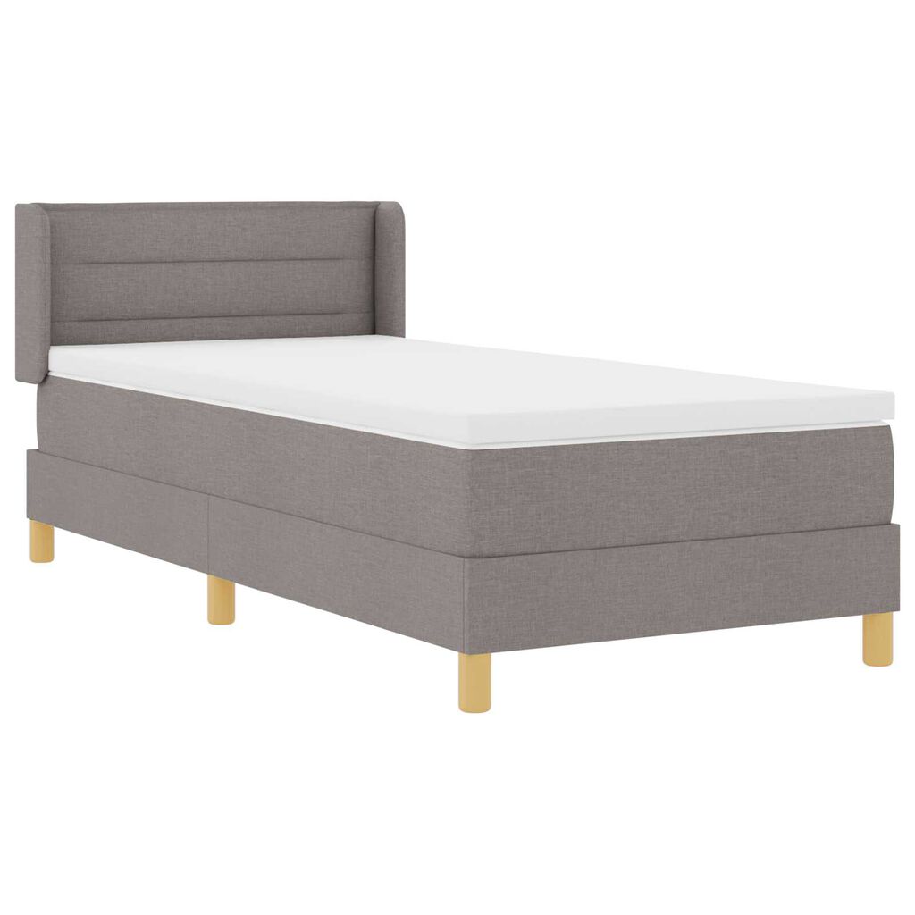 vidaXL Κρεβάτι Box Spring με Στρώμα Ταυπέ, 80 x 200 εκ., Υφασμάτινο.