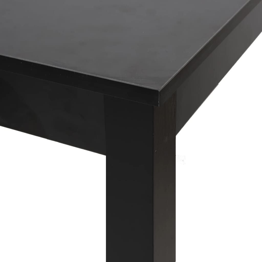 vidaXL Τραπέζι Μπαρ Μαύρο 55 x 55 x 107 εκ. από MDF
