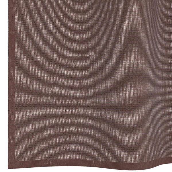 vidaXL Κουρτίνες Voile με ροδέλες 2 τεμάχια Καφέ 140x140 εκ.