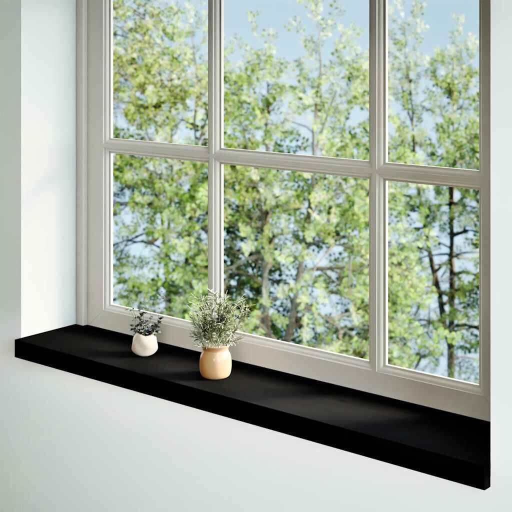 vidaXL Περβάζια παραθύρων 2 τεμ. Σκ. Καφέ 110x20x2εκ. Μασίφ Ξύλο Δρυός