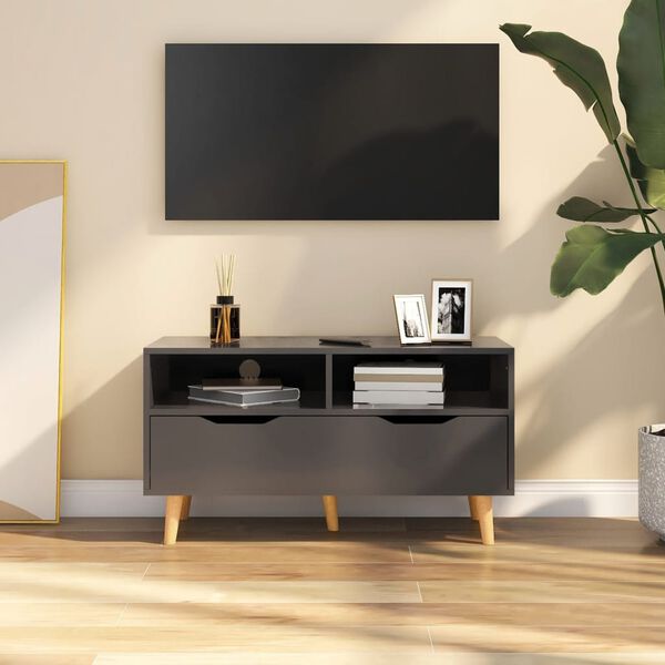 vidaXL Έπιπλο Τηλεόρασης Γκρι 90x40x48,5 εκ. από Επεξεργασμένο Ξύλο
