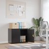 vidaXL Αρχειοθήκη Μαύρη 90 x 40 x 70 εκ. από Ατσάλι