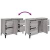 vidaXL Ντουλάπι Νιπτήρα Γκρι Sonoma 80 x 33 x 60εκ. Επεξεργασμένο Ξύλο