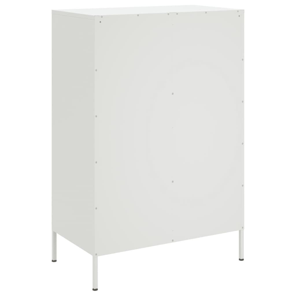 vidaXL Ντουλάπι Λευκό 68x39x101,5 εκ. από Χάλυβα