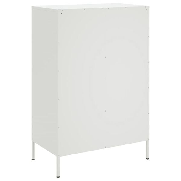 vidaXL Ντουλάπι Λευκό 68x39x101,5 εκ. από Χάλυβα