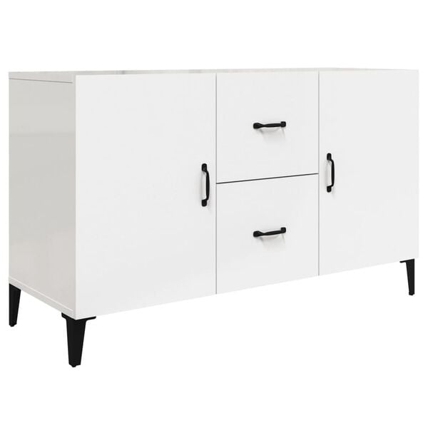 vidaXL Ντουλάπι Γυαλιστερό Λευκό 100 x 36 x60 εκ. Επεξεργασμένο Ξύλο