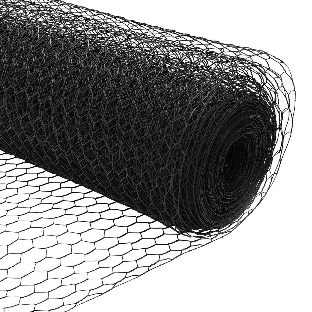 vidaXL Εξαγωνικός φράχτης Γκρι 1.2 x 100 m Ατσάλι