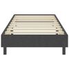 vidaXL Κρεβάτι Boxspring Σκούρο Γκρι 90 x 200 εκ. Υφασμάτινο