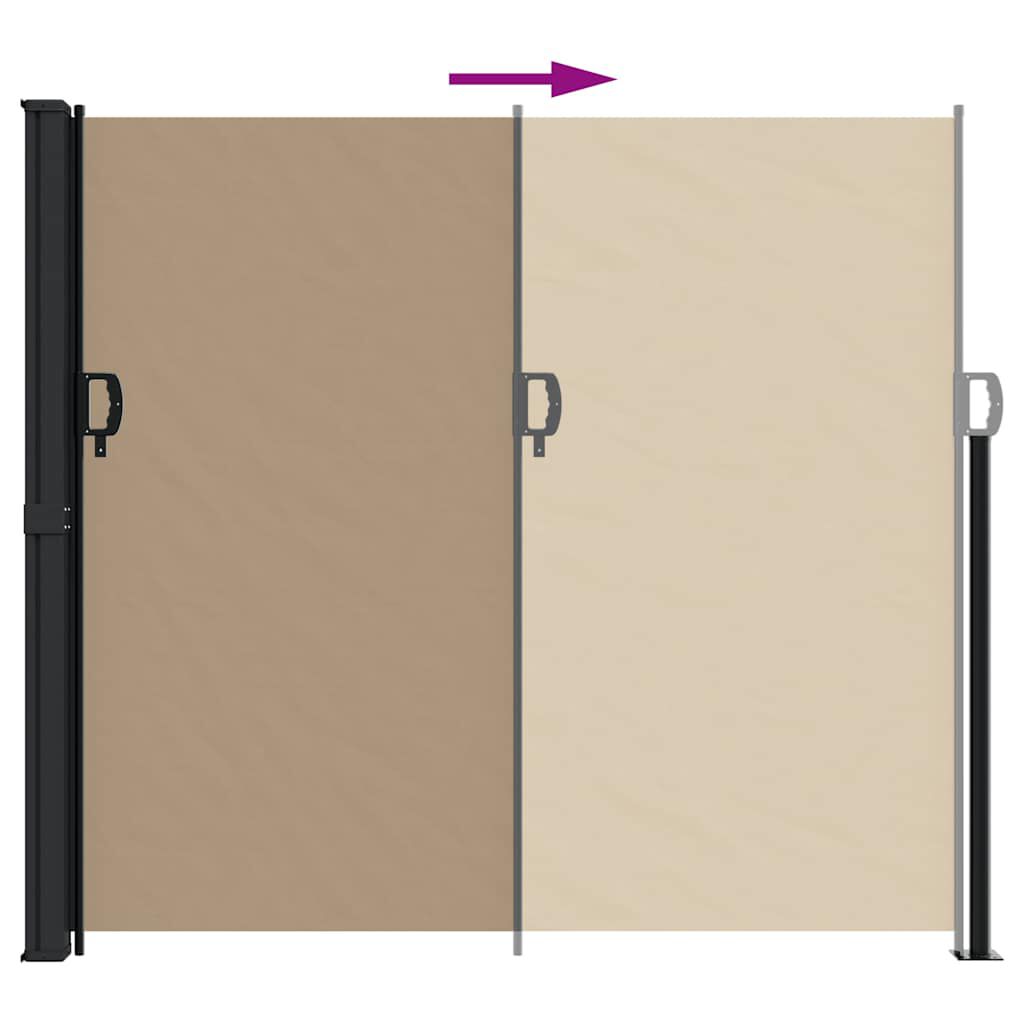 vidaXL Σκίαστρο Πλαϊνό Συρόμενο Taupe 180 x 500 εκ.