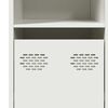 vidaXL Sideboard Λευκό 135x39x73,5 cm Ατσάλι ψυχρής έλασης