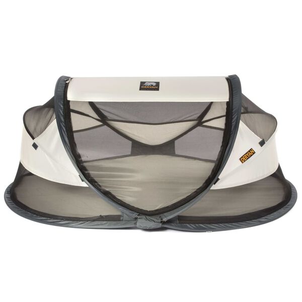 DERYAN Παρκοκρέβατο Ταξιδιού Baby Luxe Πτυσσόμενο Κρεμ με Κουνουπιέρα