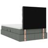 vidaXL Κρεβάτι με αποθηκευτικό χώρο και LED Σκούρο Γκρι 120 x 200 cm