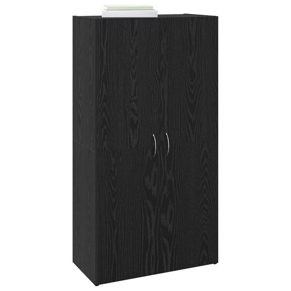 vidaXL Γραφείο Ντουλάπι Μαύρη δρυς 60 x 32 x 115 cm Επεξεργασμένο ξύλο