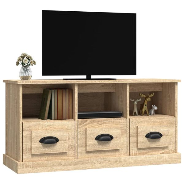 vidaXL Έπιπλο Τηλεόρασης Sonoma Δρυς 100x35x50 εκ. Επεξ. Ξύλο