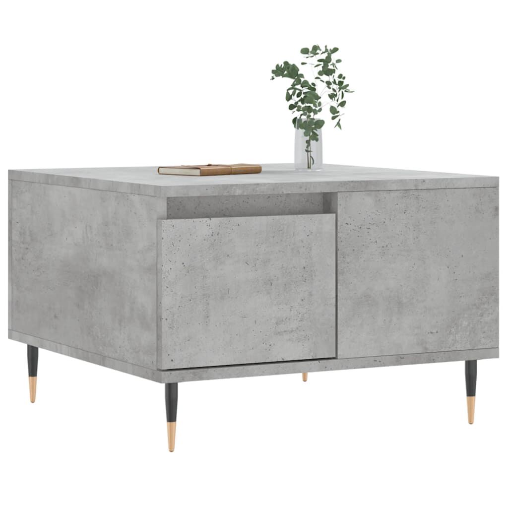 vidaXL Τραπεζάκι Σαλονιού Γκρι Σκυρ. 55x55x36,5 εκ. Επεξεργ. Ξύλο