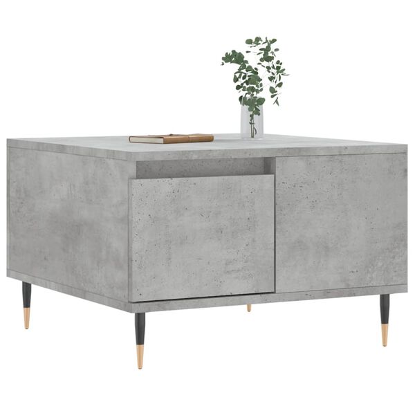 vidaXL Τραπεζάκι Σαλονιού Γκρι Σκυρ. 55x55x36,5 εκ. Επεξεργ. Ξύλο