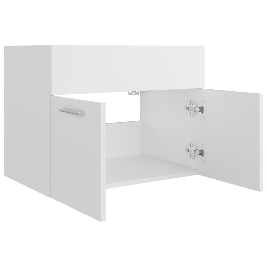 vidaXL Ντουλάπι Νιπτήρα Λευκό 60x38,5x46 εκ. από Επεξεργασμένο Ξύλο