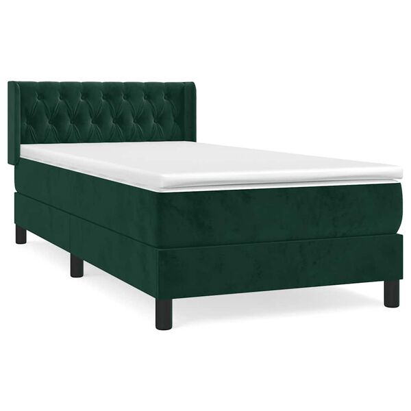 vidaXL &Kappa;&rho;&epsilon;&beta;ά&tau;&iota; Boxspring &mu;&epsilon; &Sigma;&tau;&rho;ώ&mu;&alpha; &Sigma;&kappa;&omicron;ύ&rho;&omicron; &Pi;&rho;ά&sigma;&iota;&nu;&omicron; 90x200 &epsilon;&kappa;. &Beta;&epsilon;&lambda;&omicron;ύ&delta;&iota;&nu;&omicron;