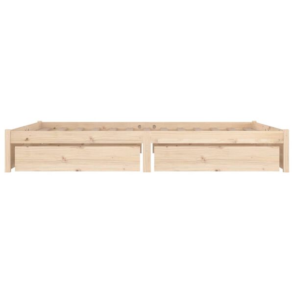 vidaXL Πλαίσιο Κρεβατιού Συρτάρια 180 x 200 εκ Super King Size