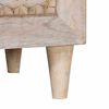 vidaXL Κομοδίνο με συρτάρι Μπεζ 50 x 33 x 60 εκ Μασίφ ξύλο μάνγκο