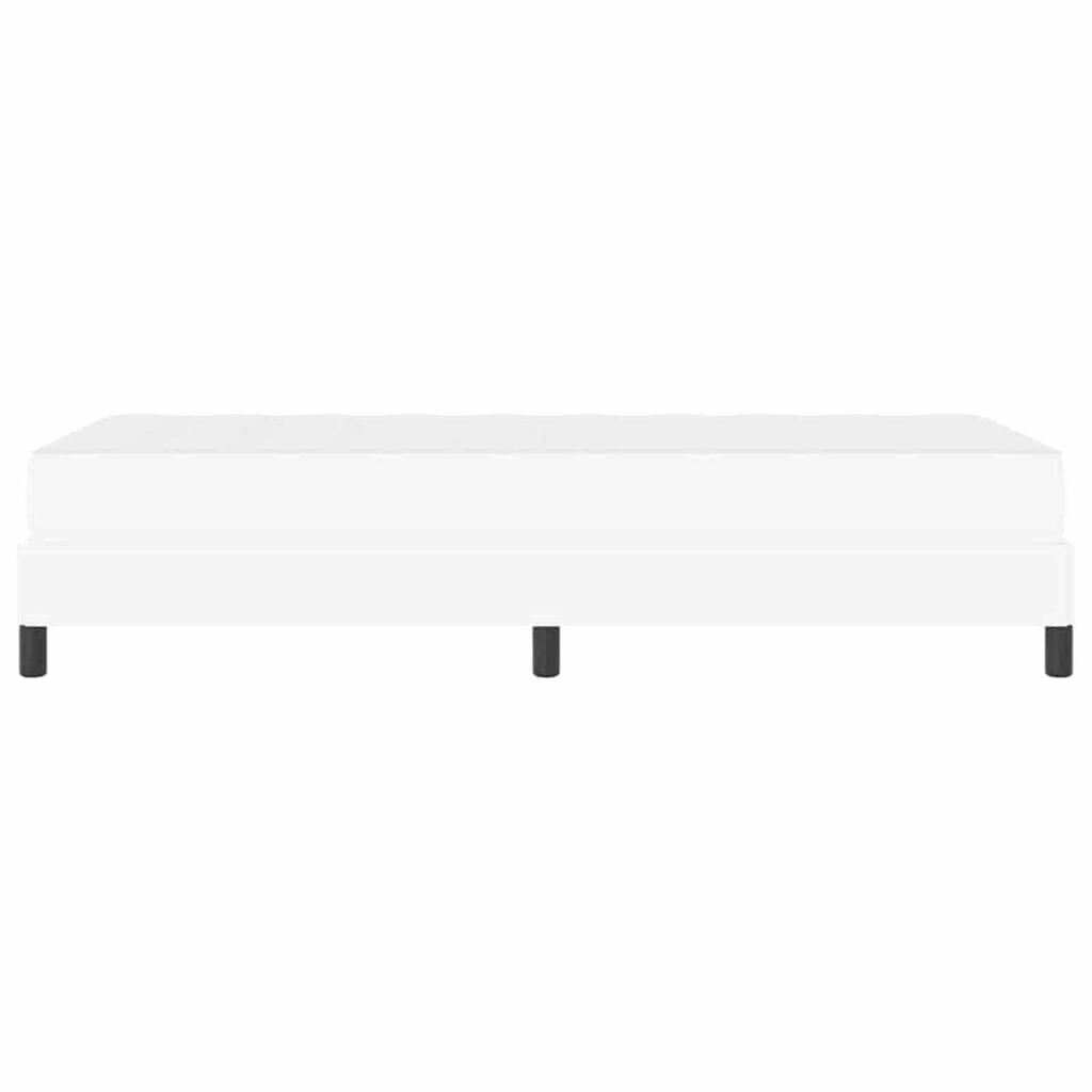 vidaXL Κρεβάτι Καθαρό Λευκό 80 x 200 cm Τεχνητό δέρμα