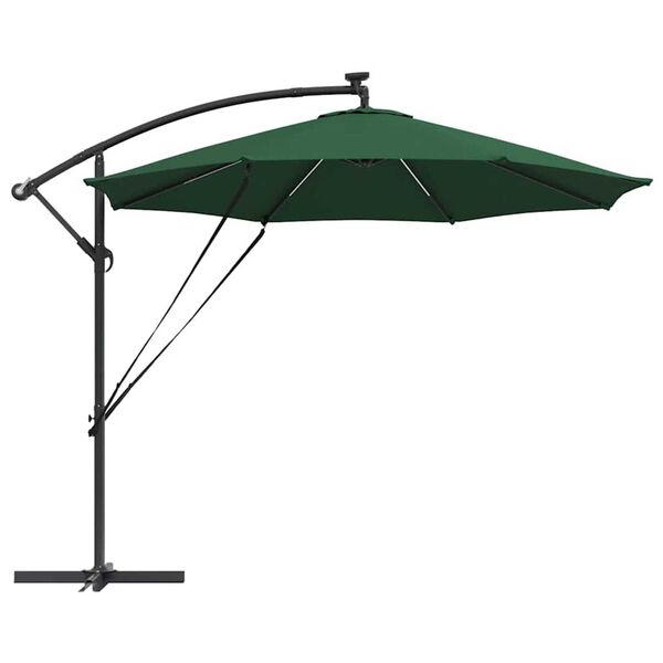vidaXL Ομπρέλα Cantilever Banana Πράσινο 294 x 294 x 248 cm