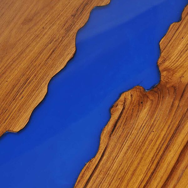 vidaXL Τραπεζάκι Σαλονιού 100 x 50 x 40 εκ. από Ξύλο Teak και Ρητίνη
