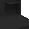 vidaXL Μπουντουάρ με LED Φώτα Μαύρο 96x40x142 εκ.