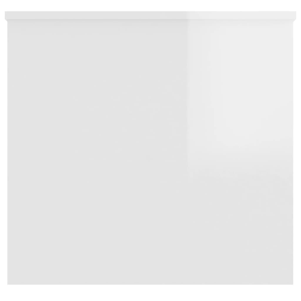 vidaXL Τραπεζάκι Σαλονιού Γυαλ. Λευκό 102x55,5x52,5 εκ. Επεξεργ. Ξύλο