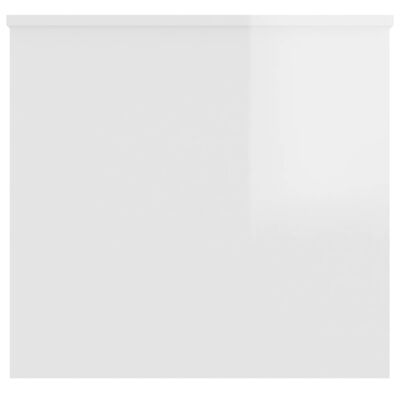 vidaXL Τραπεζάκι Σαλονιού Γυαλ. Λευκό 102x55,5x52,5 εκ. Επεξεργ. Ξύλο